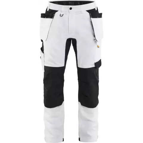 Blåkläder Stretch Painters Trousers, White/Black