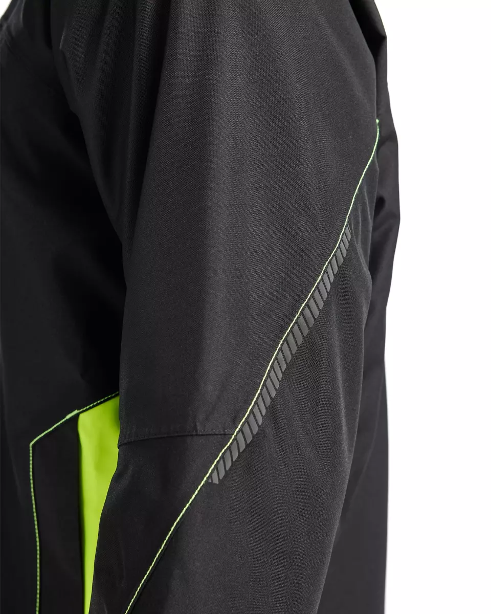 Blåkläder 489019779933, Lined Lightweight Winter Jacket, Black/Yellow, image 6, gallery thumbnail