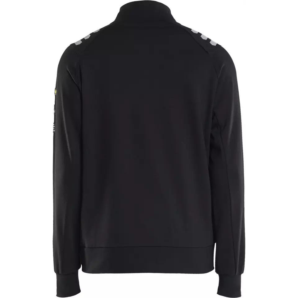Blaklader 345317629900, Flammschutz Sweatshirt mit Reißverschluss, Schwarz, image 3, gallery thumbnail