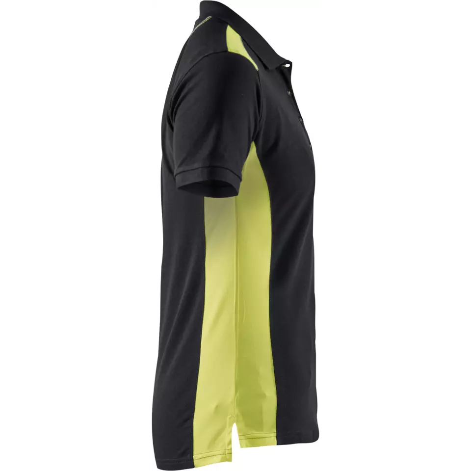 Blåkläder 339010509933, Ladies Polo Shirt, Black/Yellow, image 2, gallery thumbnail
