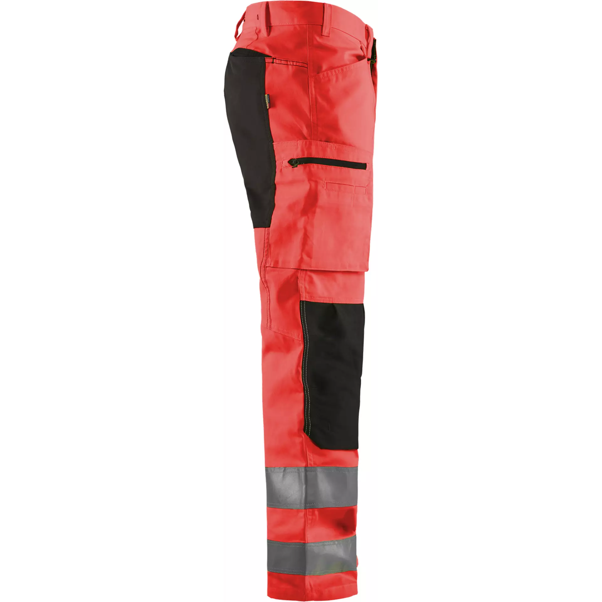 Blåkläder 158518115599, High Vis Stretch Work Pants, Red/Black, image 2