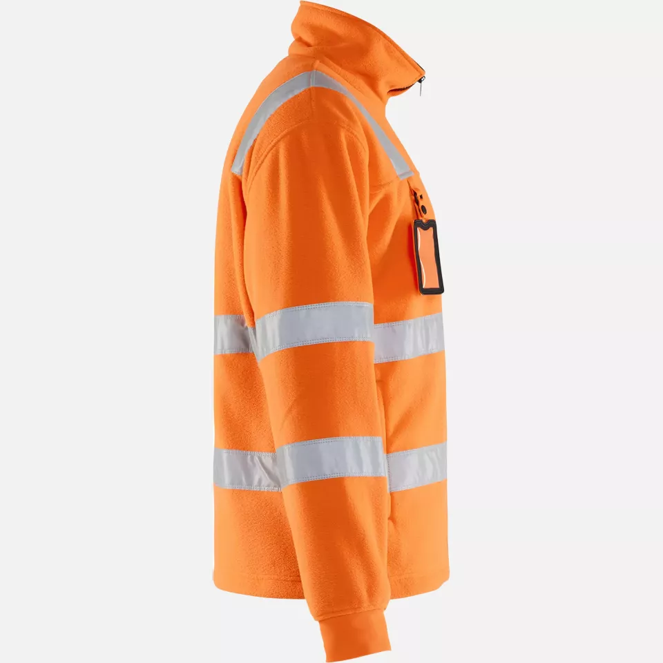 Blaklader 483325605300, High Vis Fleece Jacket, Orange, image 2, gallery thumbnail