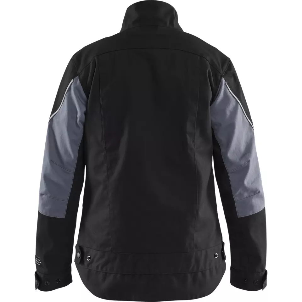 Blåkläder 407115169994, Ladies Flame Resistant Jacket, Black/Grey, image 4, gallery thumbnail