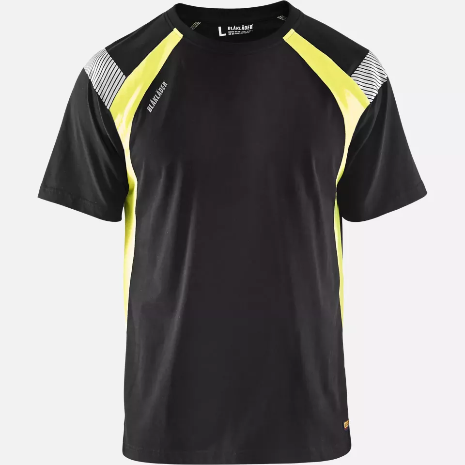Blaklader 333210309933, T-Shirt, Black/Yellow, image 1, gallery thumbnail