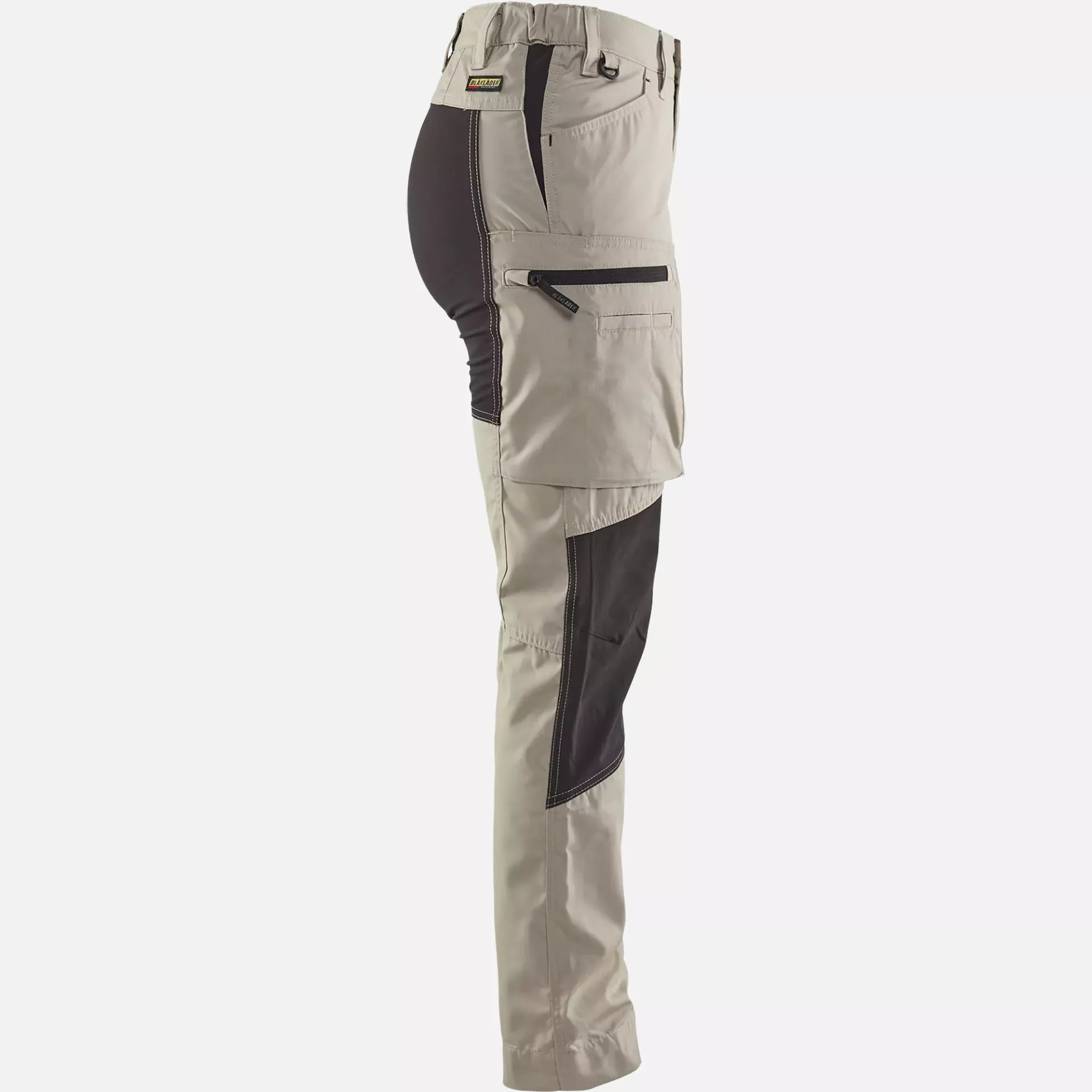 Blaklader 715918452799, Ladies Stretch Work Trousers, Stone Grey/Black, image 2