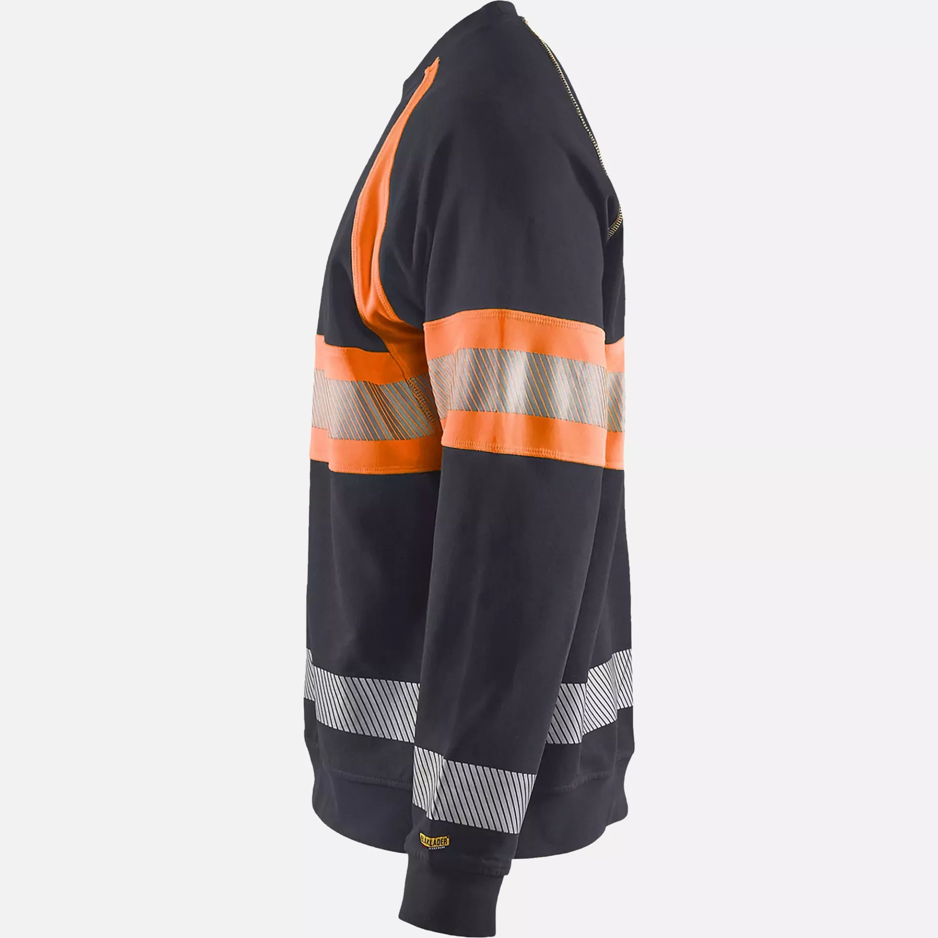 Blaklader 335911589653, High Vis Sweatshirt, Medium Grey/Orange, image 3
