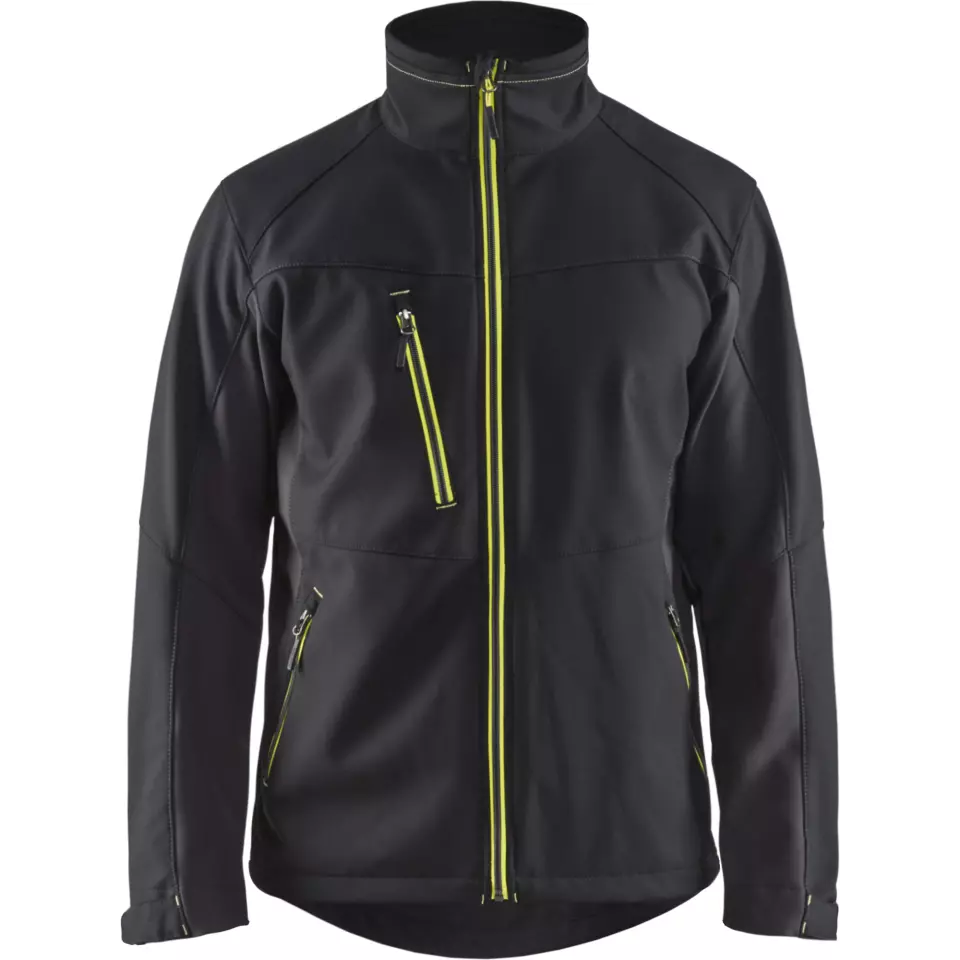 Blaklader 495025169933, Softshell Jacke, Schwarz/Gelb, image 1, gallery thumbnail