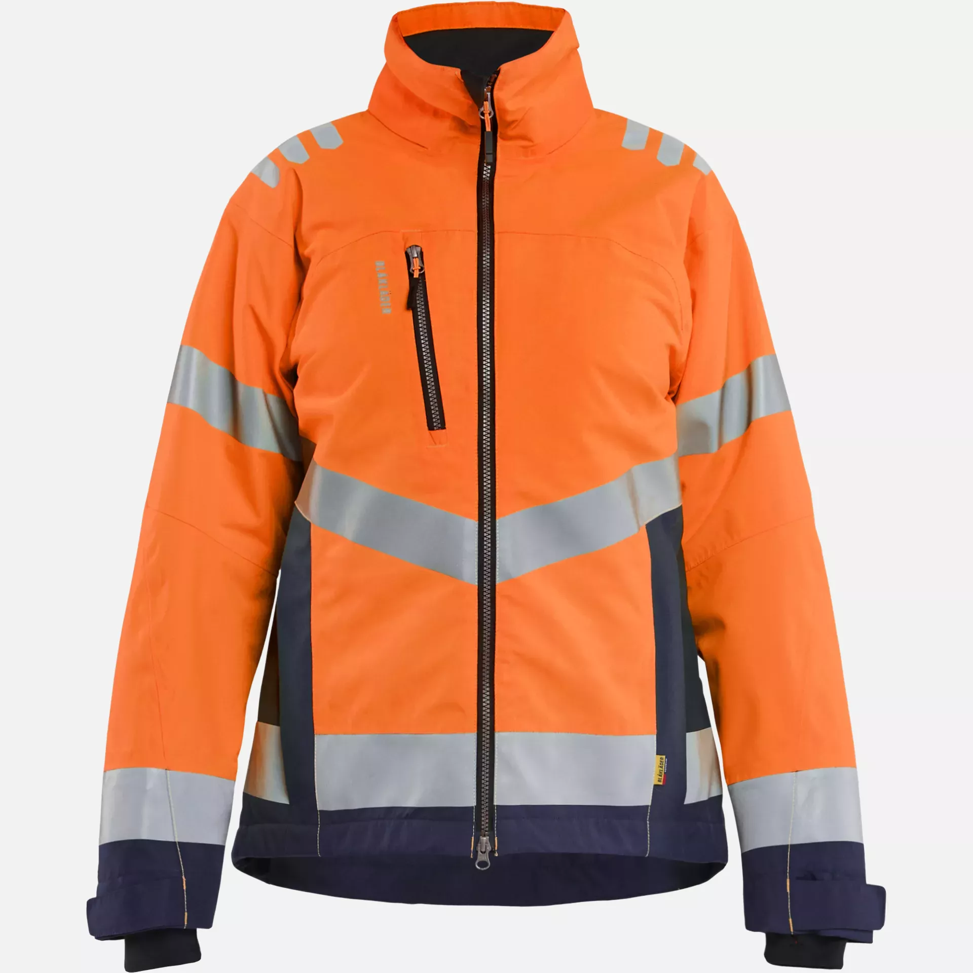 Blaklader 476219775389, Ladies High Vis Winter Jacket Lightly Lined, High Vis Orange/Navy Blue, image 1