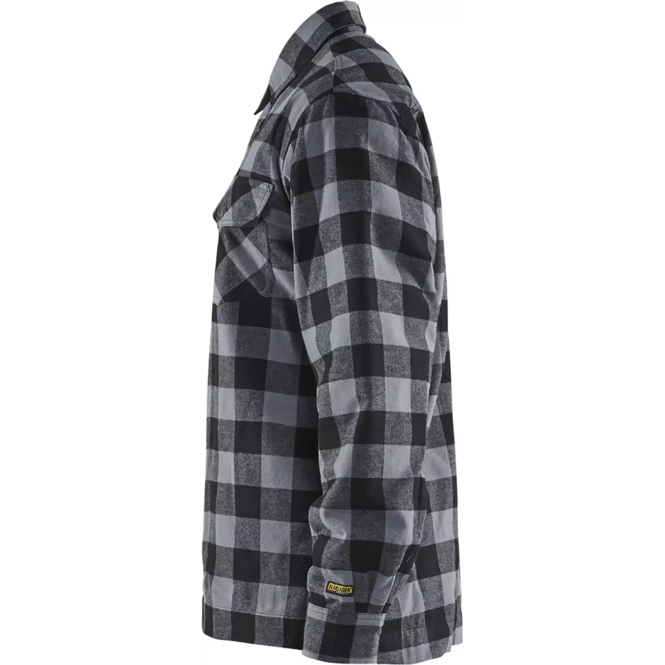 Blaklader 322511319799, Lined Flannel Shirt, Dark Grey/Black, image 3, gallery thumbnail
