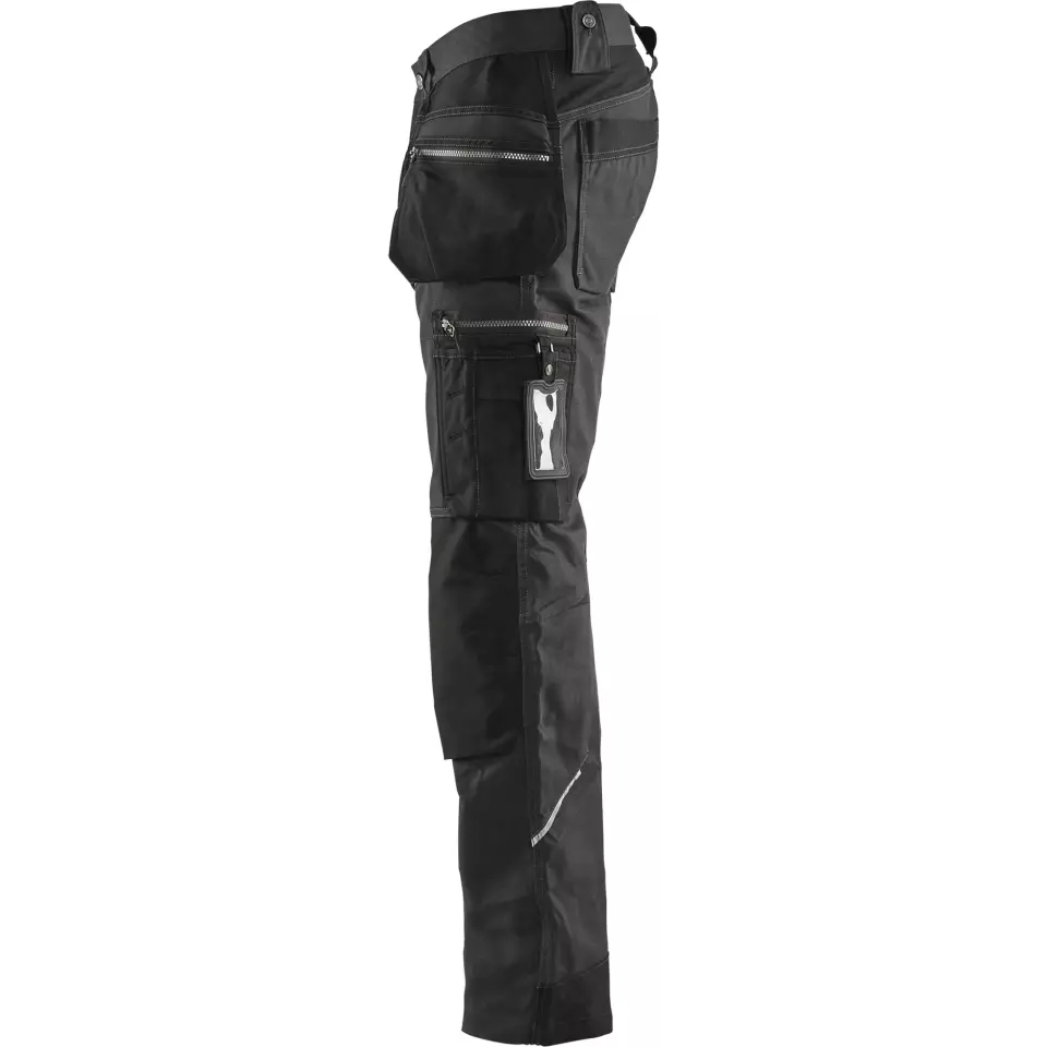 Blåkläder 159013439899, Stretch Craftsman Work Pants, Dark Grey/Black, image 3, gallery thumbnail