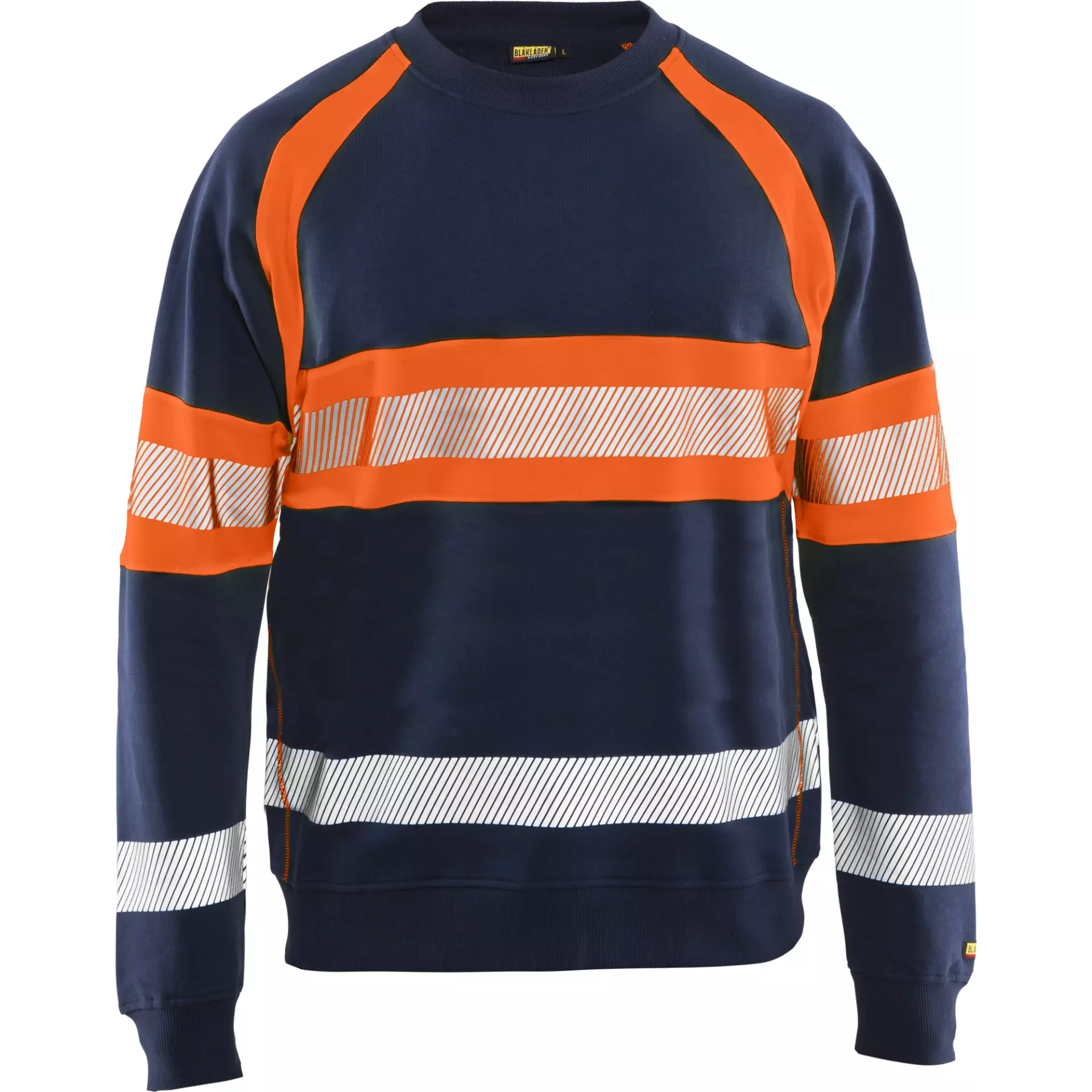 Blaklader 335911588953, High Vis Sweatshirt, Navy Blue/Orange