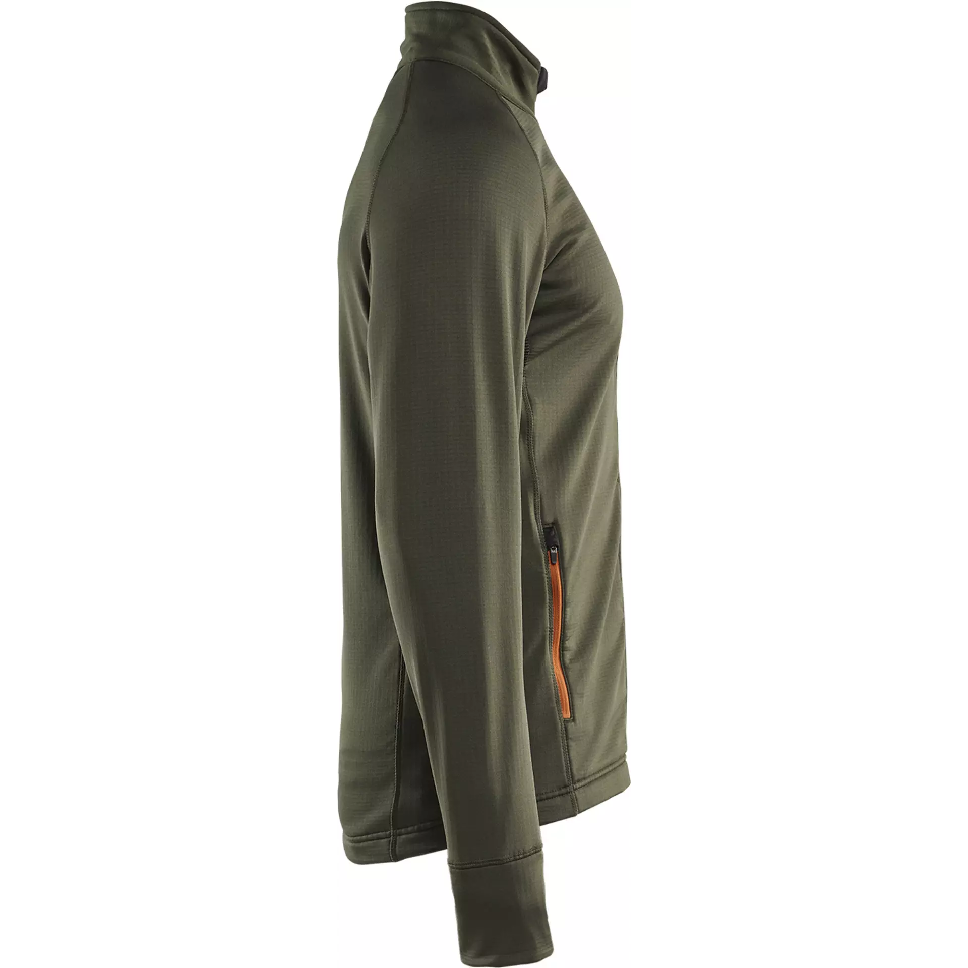 Blåkläder 473525394240, STRIKER Fleece Jacket, Forest Green/Rust, image 2