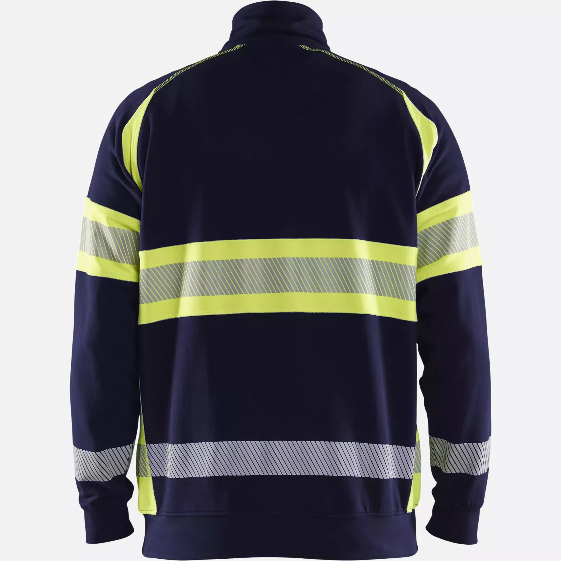 Blaklader 355311588933, High Vis Sweatshirt, Navy/ Yellow, image 4