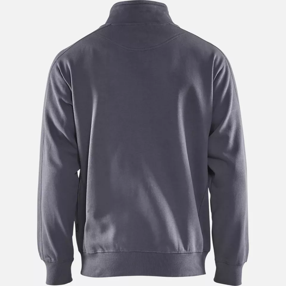 Blaklader 334910489400, Zip Sweatshirt, Grey, image 4, gallery thumbnail