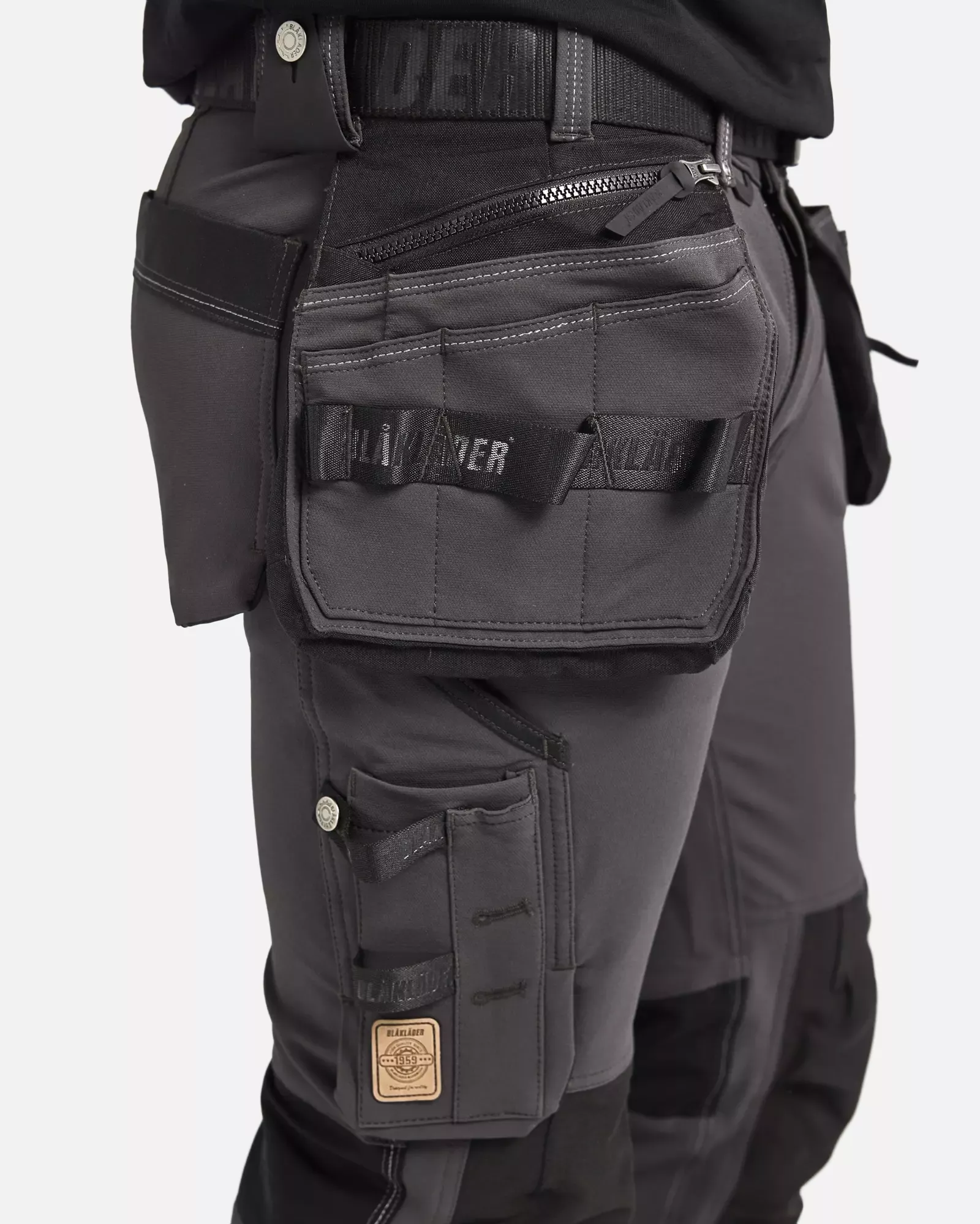 Blaklader 199816449899, X1900 4-Way Stretch Craftsman Work Trousers, Dark Grey/Black, image 9