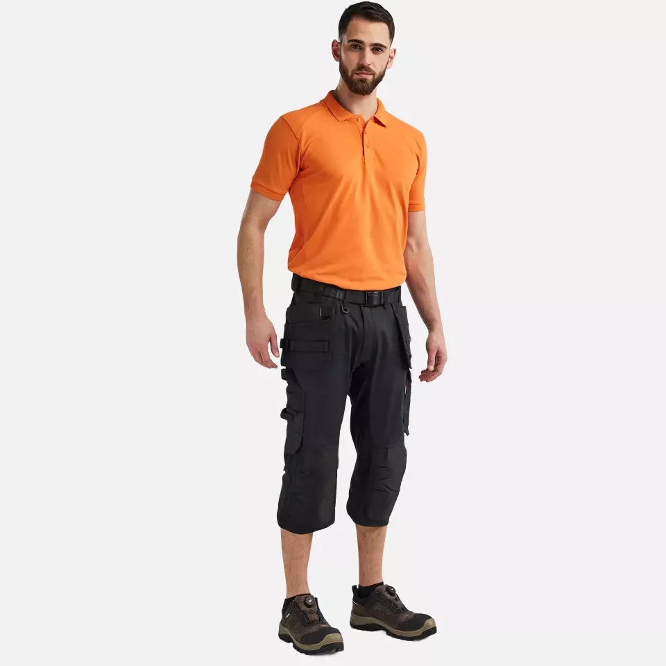 Blaklader 175418329900, Stretch Craftsman Pirate Shorts, Black, image 5, gallery thumbnail