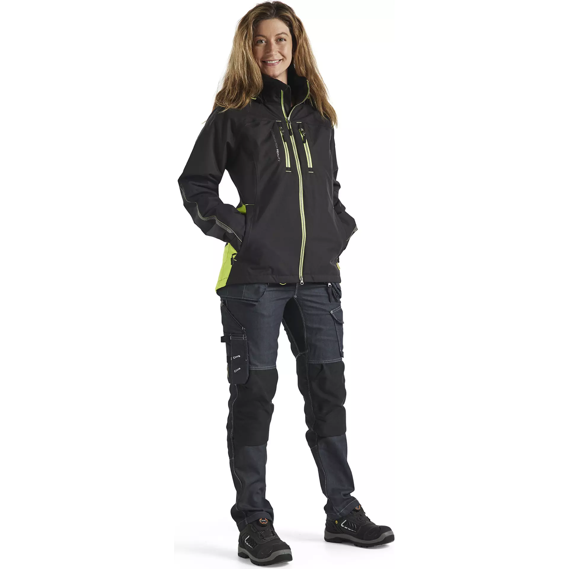 Blåkläder 497219779933, Women's Lined Lightweight Winter Jacket, Black/Yellow, image 5
