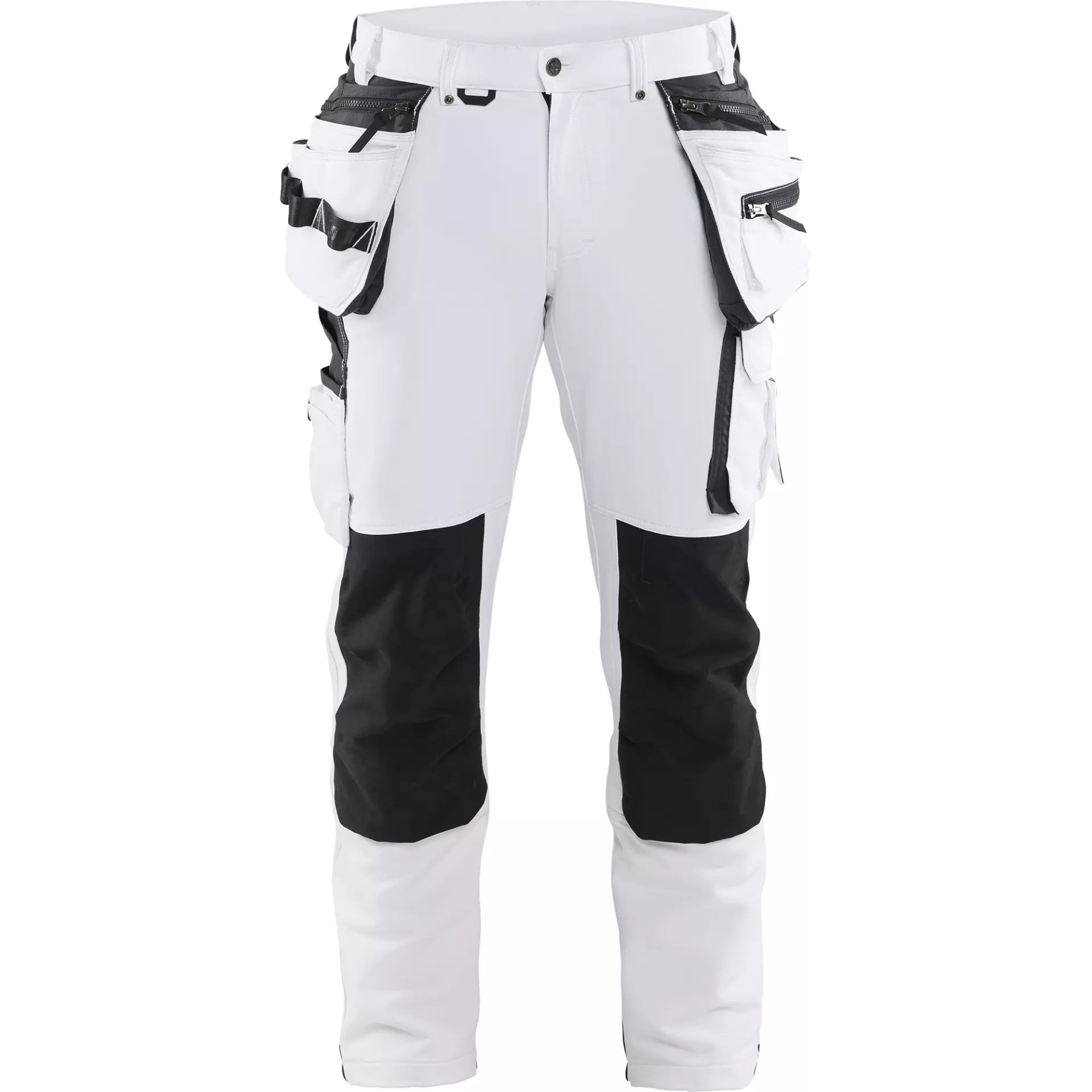 Blåkläder 107916451098, 4-Wege-Stretch Malerhose, Weiß/Dunkelgrau, image 1