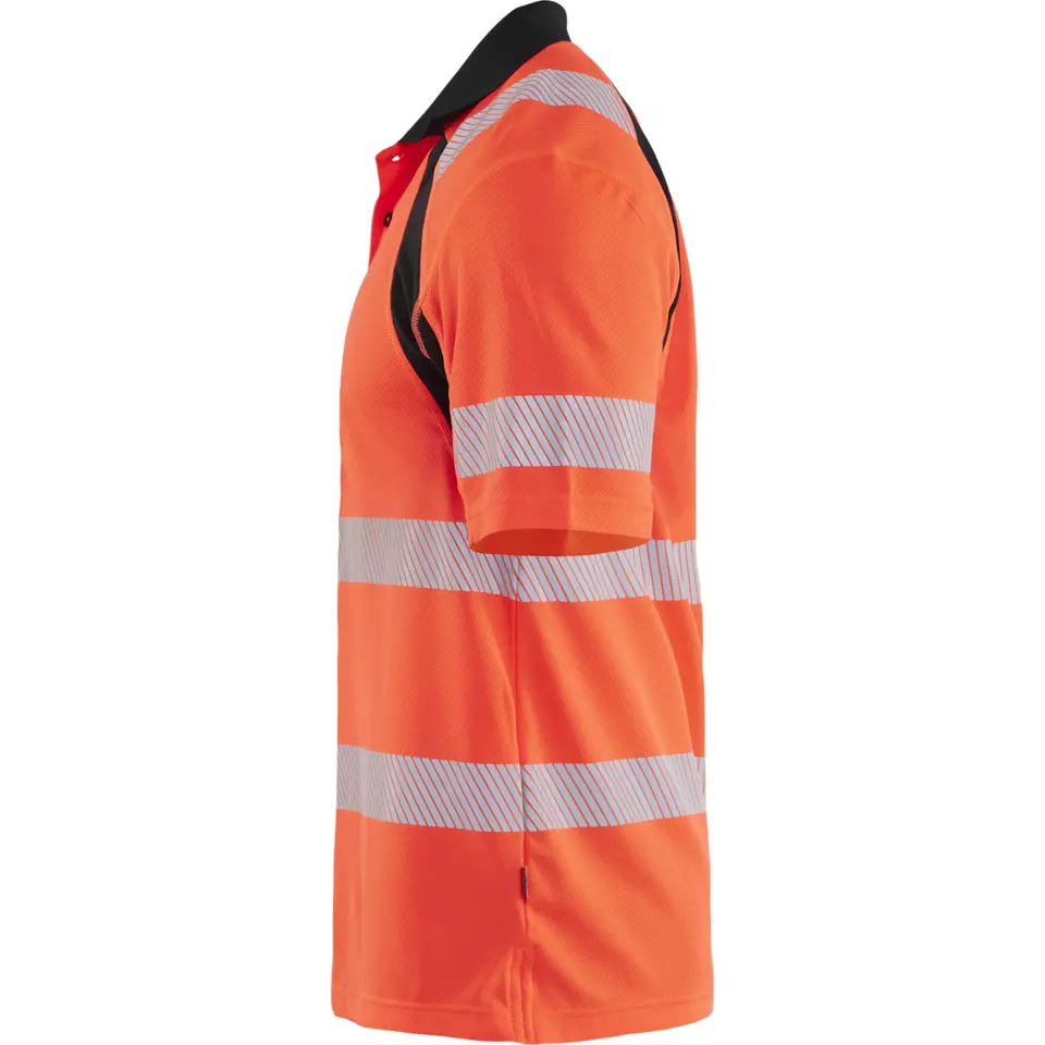 Blaklader 359510135599, High Vis UV Schutz Polo Shirt, Rot/Schwarz, image 3, gallery thumbnail
