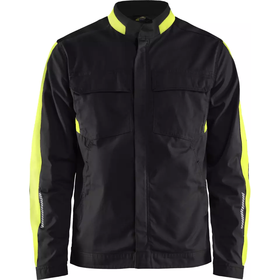 Blaklader 444418329933, Industry Stretch Jacket, Black/Yellow