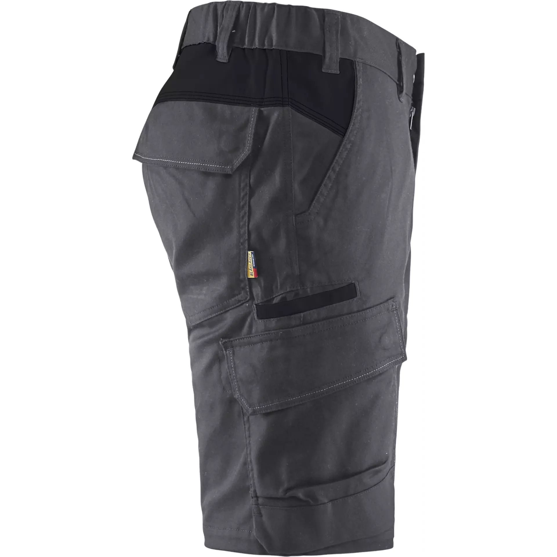 Blaklader 144618329699, Industry Stretch Shorts, Medium Grey/Black, image 2
