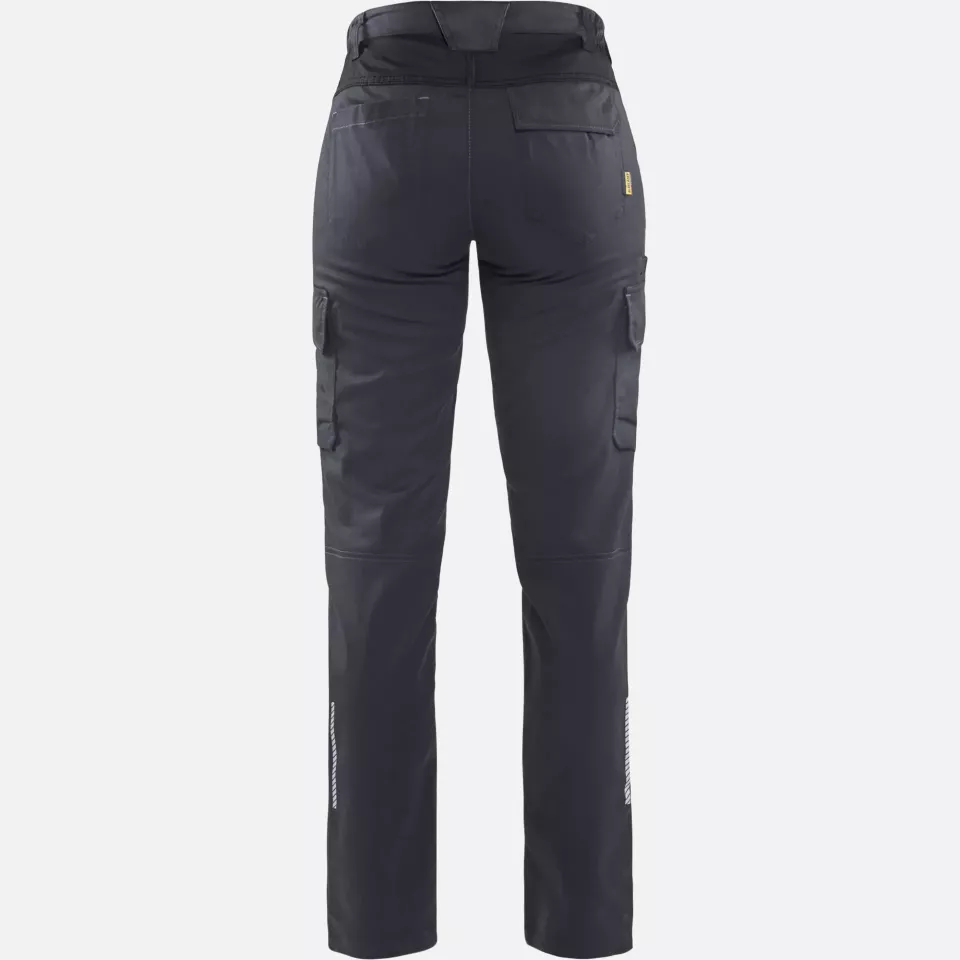 Blaklader 714418329699, Women's Stretch Industry Work Trousers, Medium Grey/Black, image 4, gallery thumbnail