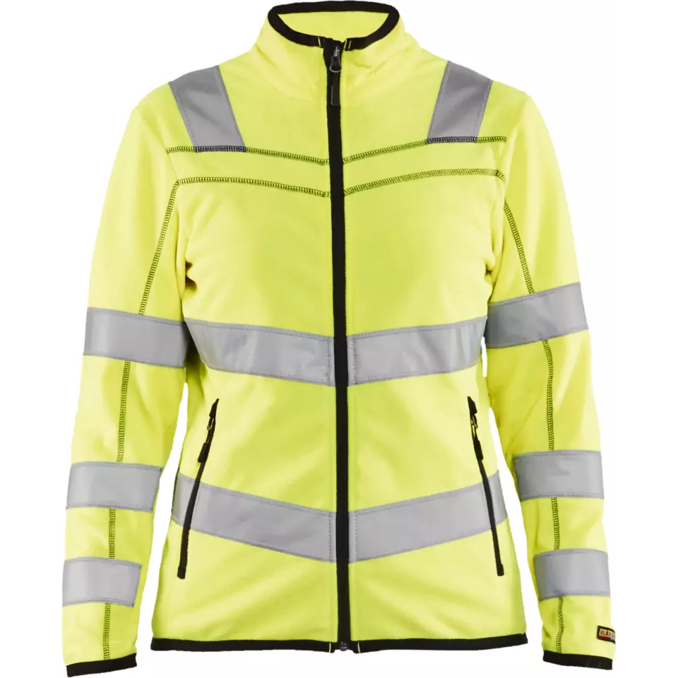 Blaklader 496610103300, High Vis Ladies Microfleece Jacket, Yellow, image 1, gallery thumbnail