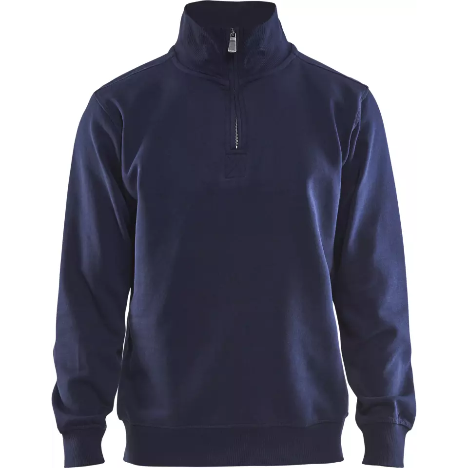 Blaklader 336510488800, Sweatshirt mit Kragen, Marineblau, image 1, gallery thumbnail