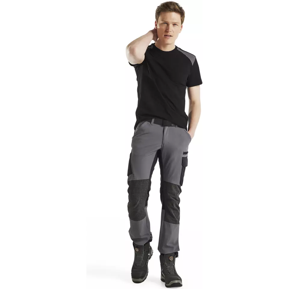 Blåkläder 337910429996, T-Shirt, Black/Medium Grey, image 5, gallery thumbnail