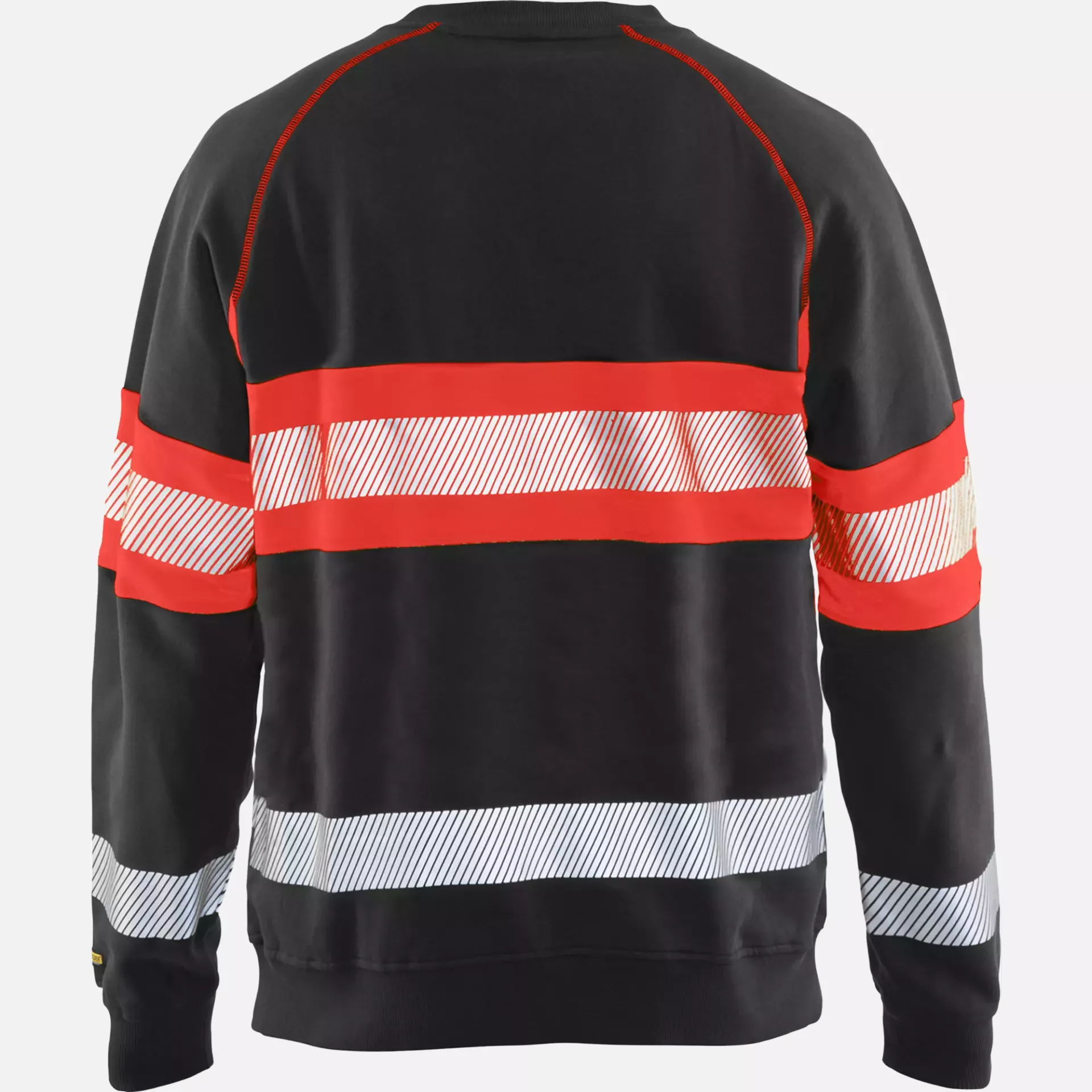 Blaklader 335911589955, High Vis Sweatshirt, Black/High Vis Red, image 4