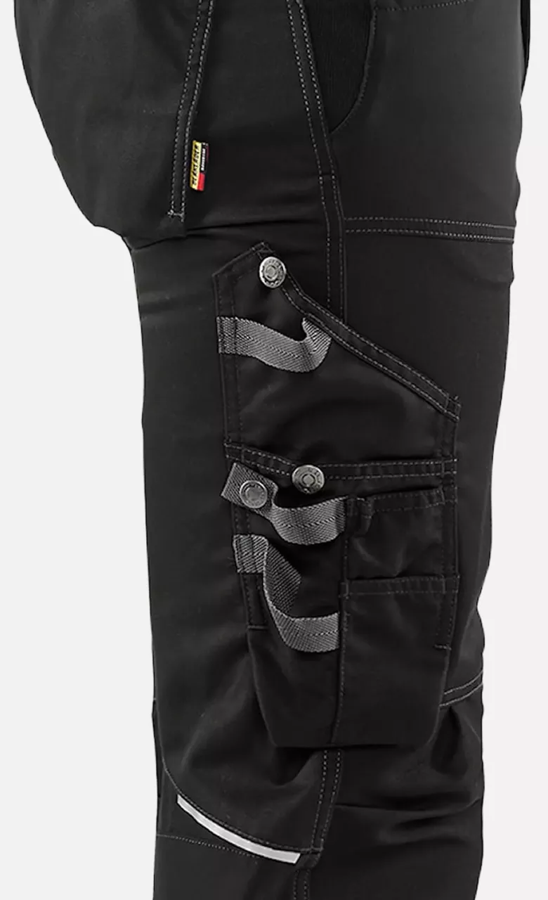 Blaklader 179918609900, Stretch Craftsman Work Trousers, Black, image 5, gallery thumbnail