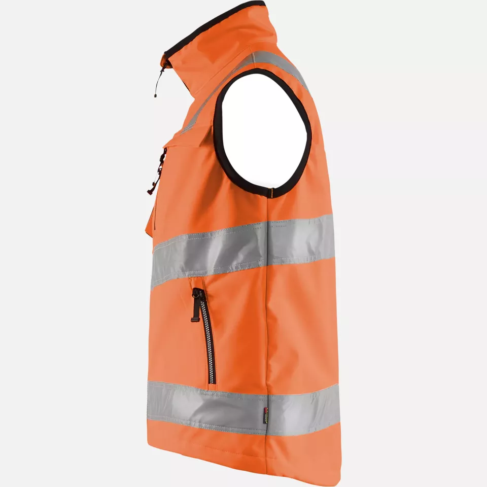 Blaklader 304925175300, High Vis Softshell Vest, Orange, image 3, gallery thumbnail