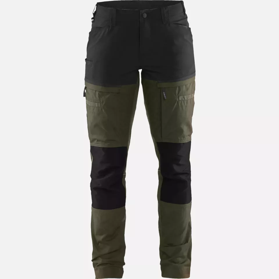 Blaklader 716618454298, Damen Stretch Servicehose, Waldgrün/Schwarz, image 1, gallery thumbnail