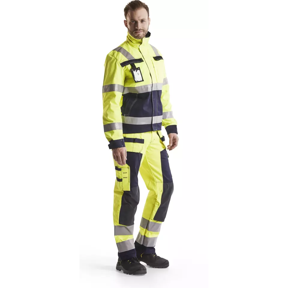 Blåkläder 157915143389, Multinorm Craftsman Work Pants, Yellow/Navy Blue, image 5, gallery thumbnail