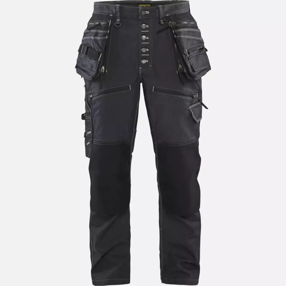 Blaklader 199911418999, X1900 Stretch Craftsman Work Trousers, Navy/Black, image 1, gallery thumbnail