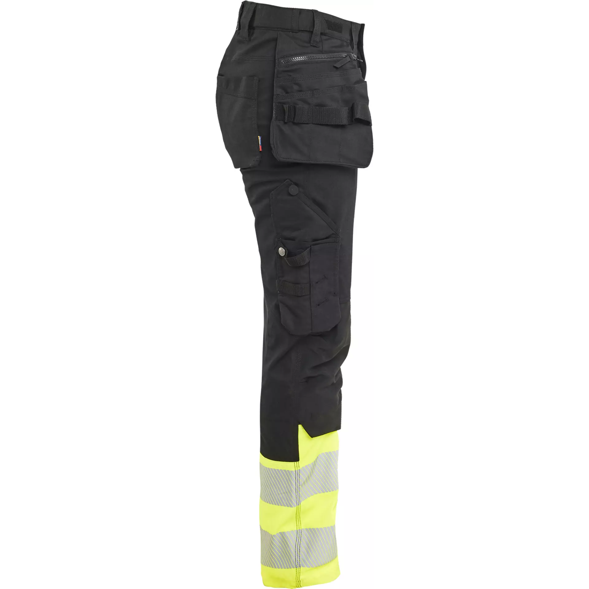 Blaklader 703011499933, High Vis Ladies Stretch Trousers, Black/Yellow, image 2
