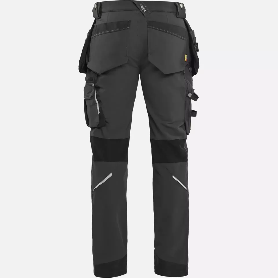 Blaklader 199816449899, X1900 4-Way Stretch Craftsman Work Trousers, Dark Grey/Black, image 4, gallery thumbnail