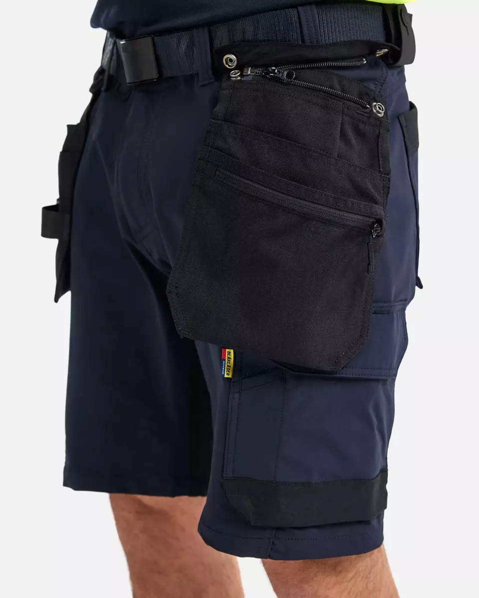 Blaklader 170216458699, 4-Way Stretch Craftsman Shorts, Dark Navy/Black, image 6, gallery thumbnail