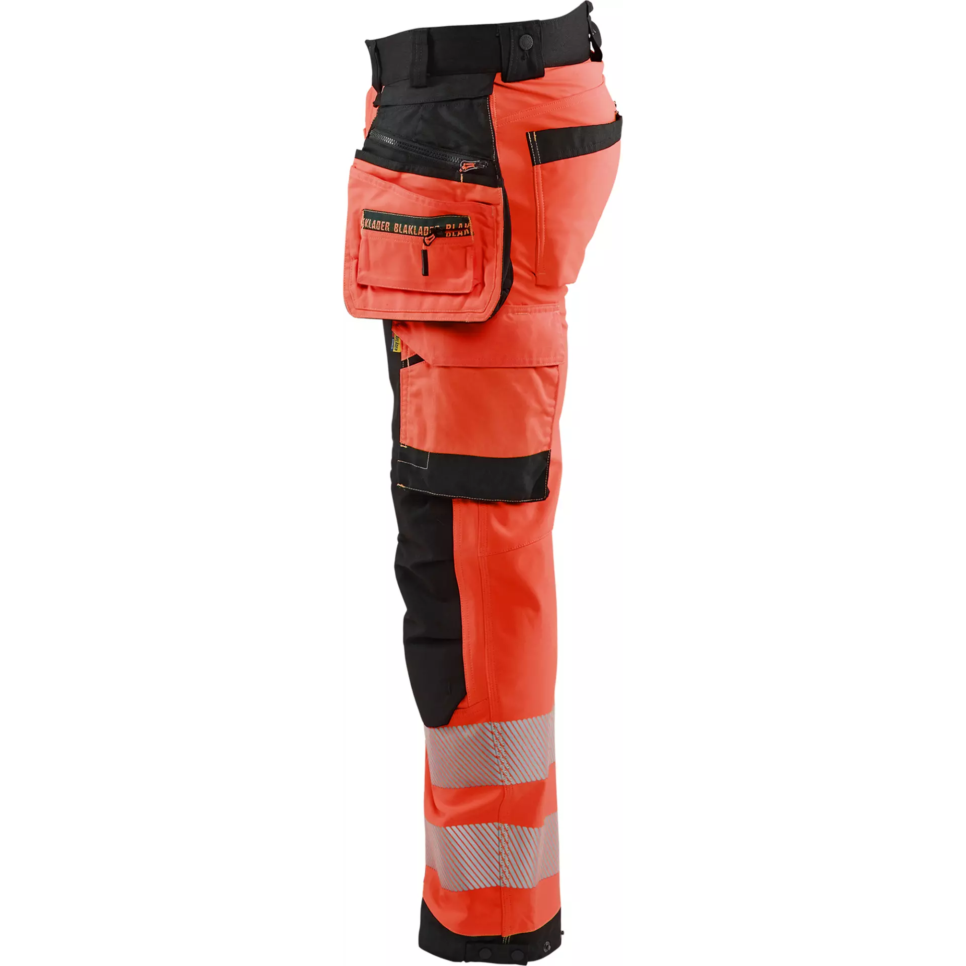 Blåkläder 182025135599, High Vis Softshell Work Trousers, Red/Black, image 2