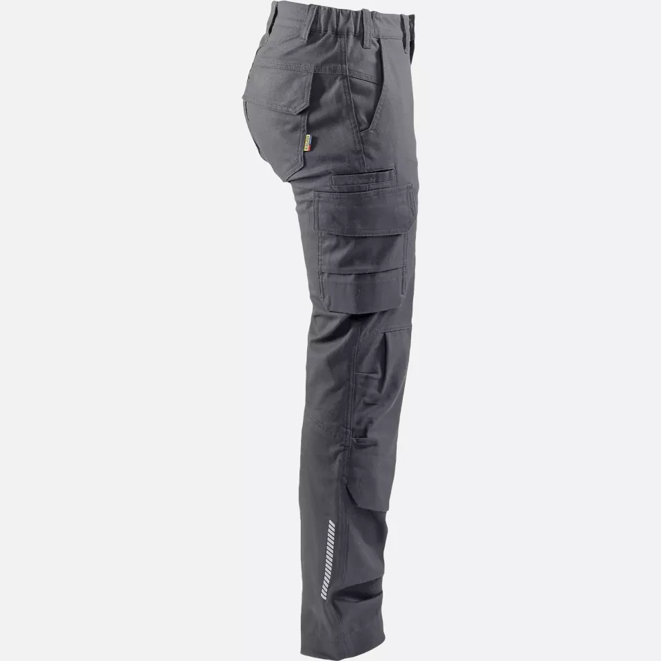 Blaklader 710613449600, Ladies Stretch Industrial Work Trousers, Medium Grey, image 2, gallery thumbnail