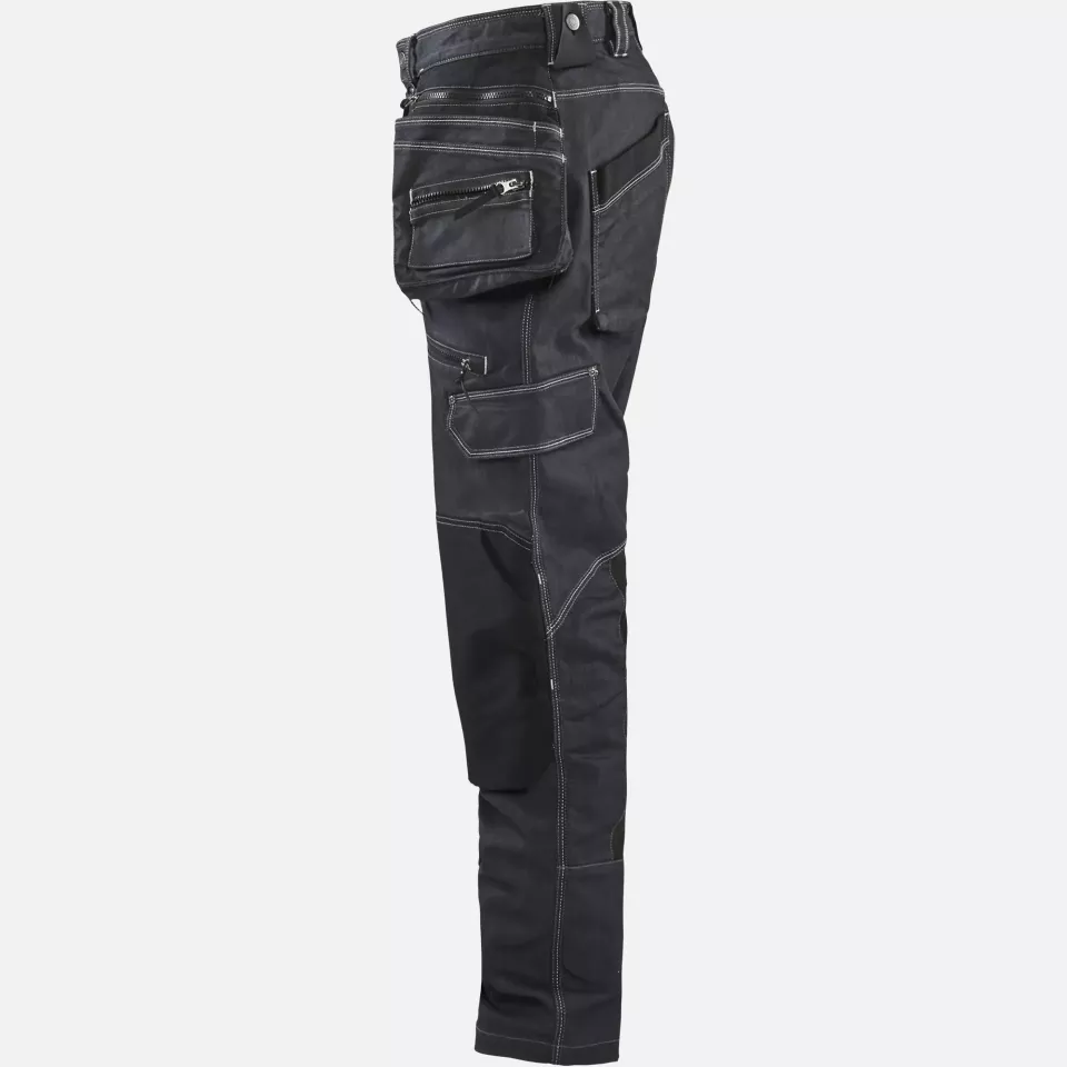 Blaklader 199911418999, X1900 Stretch Craftsman Work Trousers, Navy/Black, image 3, gallery thumbnail