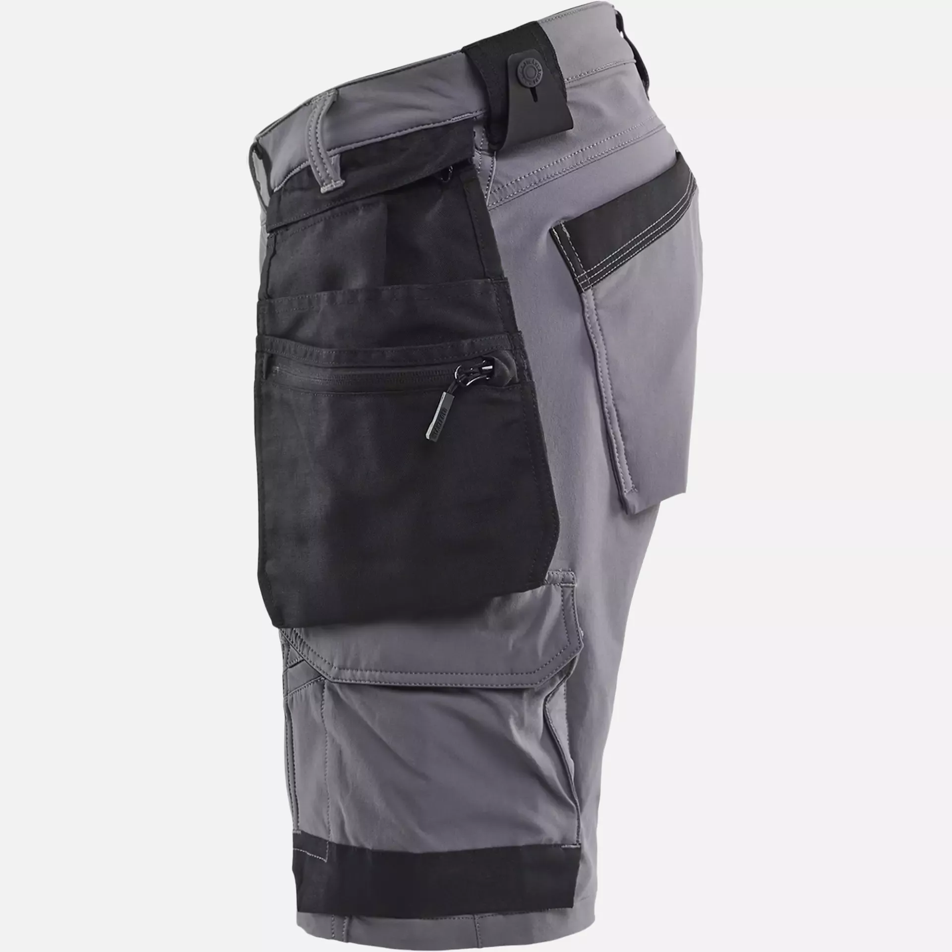 Blaklader 170216459699, 4-Way Stretch Craftsman Shorts, Medium Grey/Black, image 3