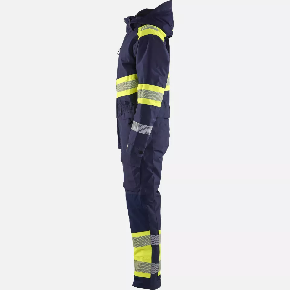 Blaklader 672019778933, High Vis Winter Coverall, Navy/Yellow, image 3, gallery thumbnail