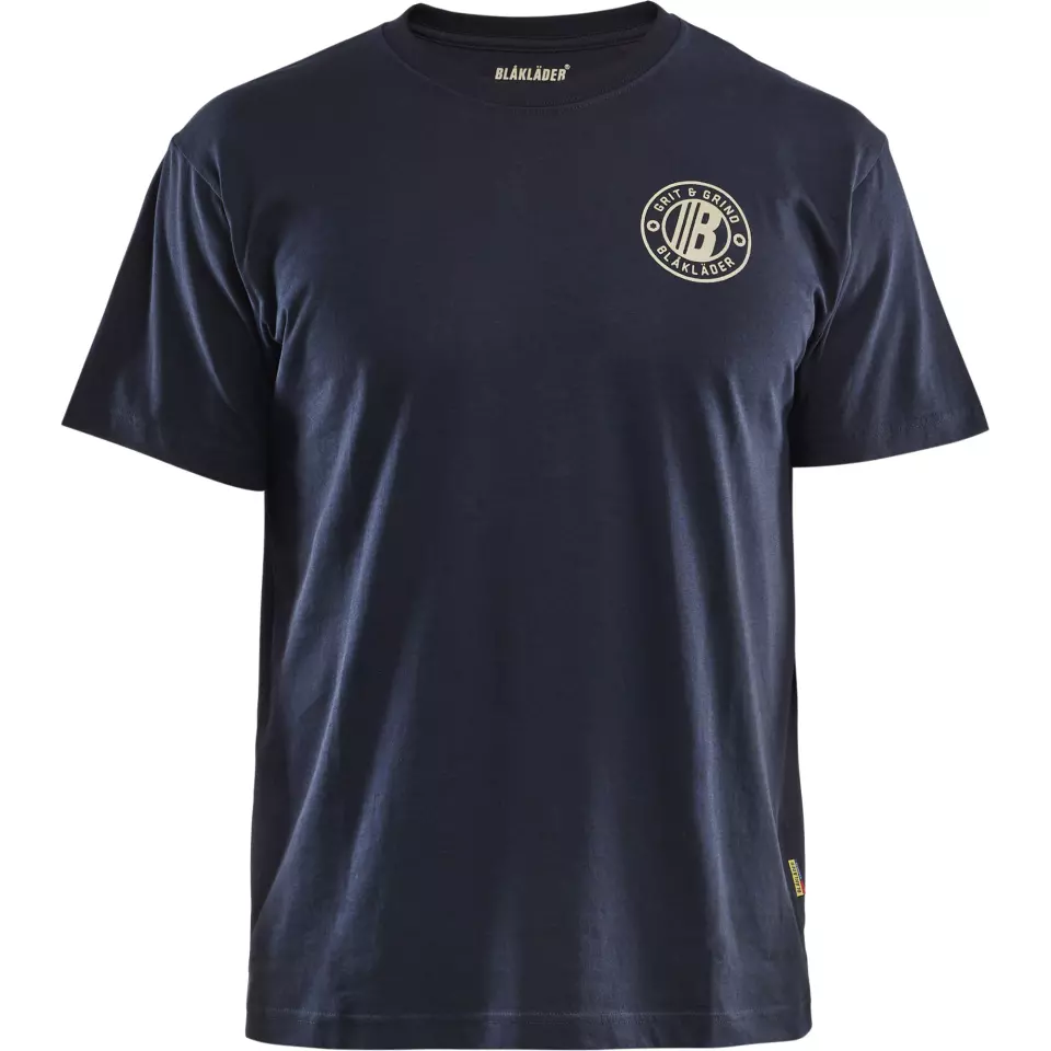 Blaklader 942010428600, Grit Flag T-Shirt, Dark Navy