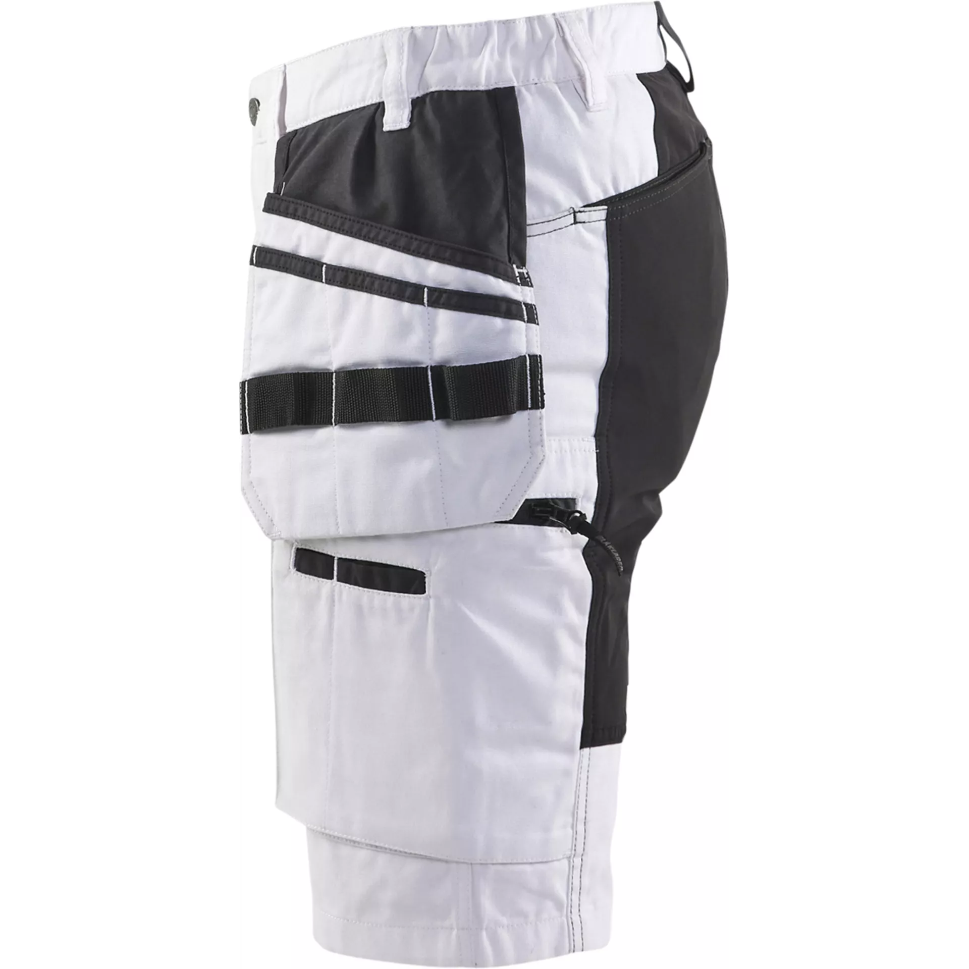 Blaklader 717110001099, X1900 Damen Stretch Maler Shorts, Weiß/Schwarz, image 3