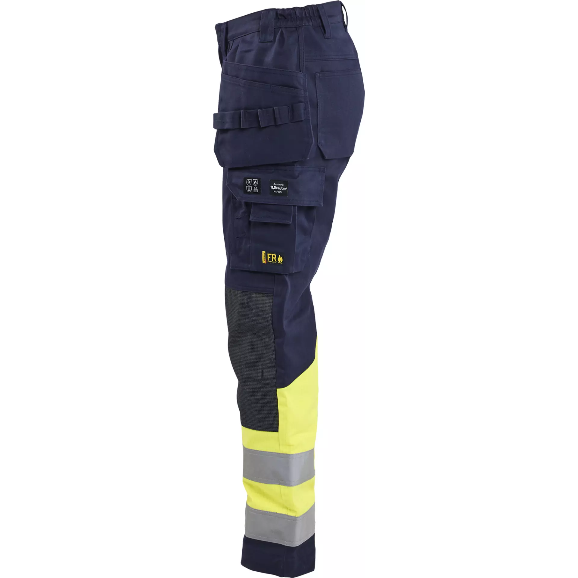 Blaklader 708115148933, Multi-Norm Ladies Work Trousers, Navy/Yellow, image 3