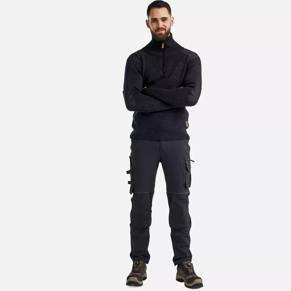 Blaklader 463010719899, Wool Sweatshirt, Dark Grey/Black, image 5, gallery thumbnail