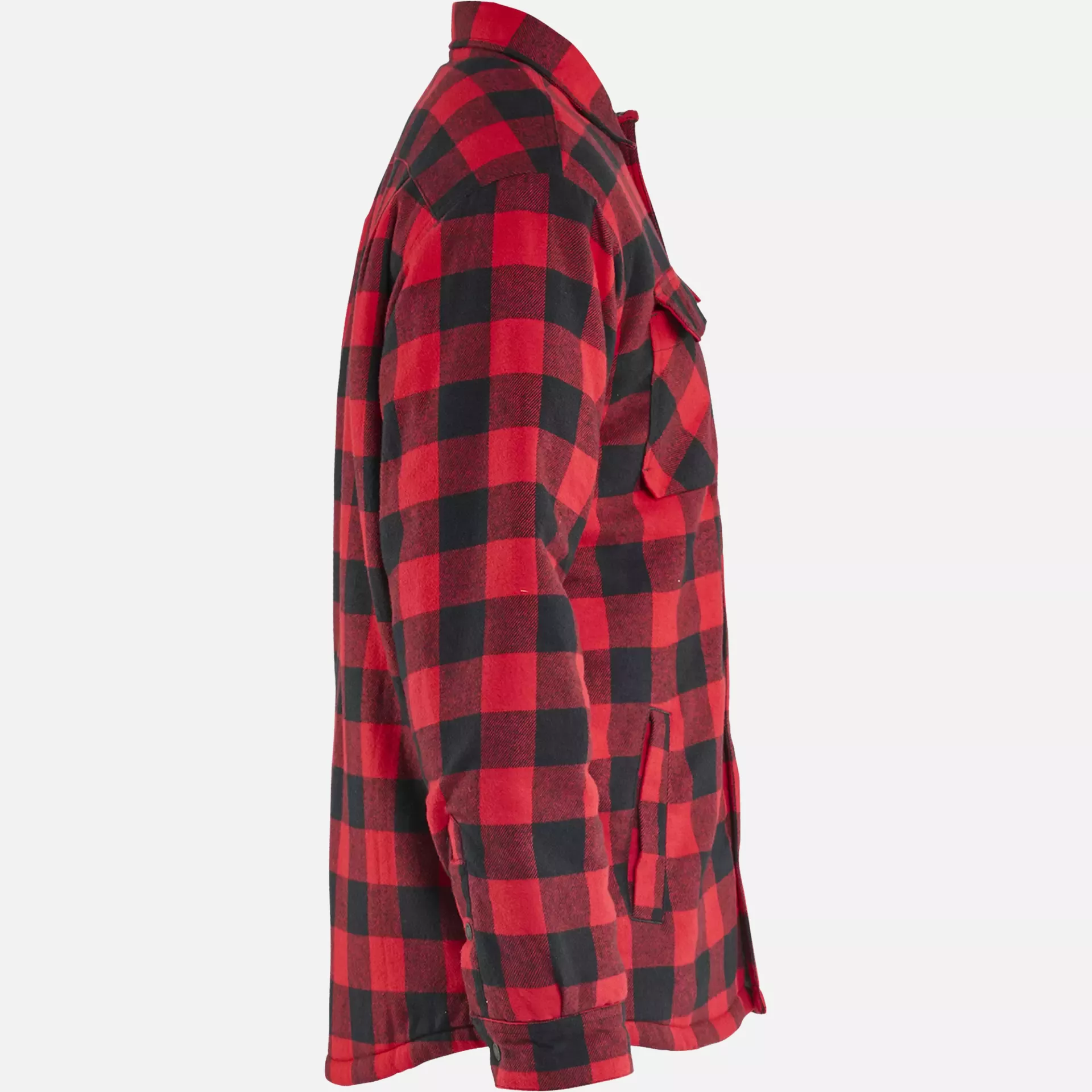 Blaklader 470411685699, Pilefutter Flanellhemd, Rot/Schwarz, image 2