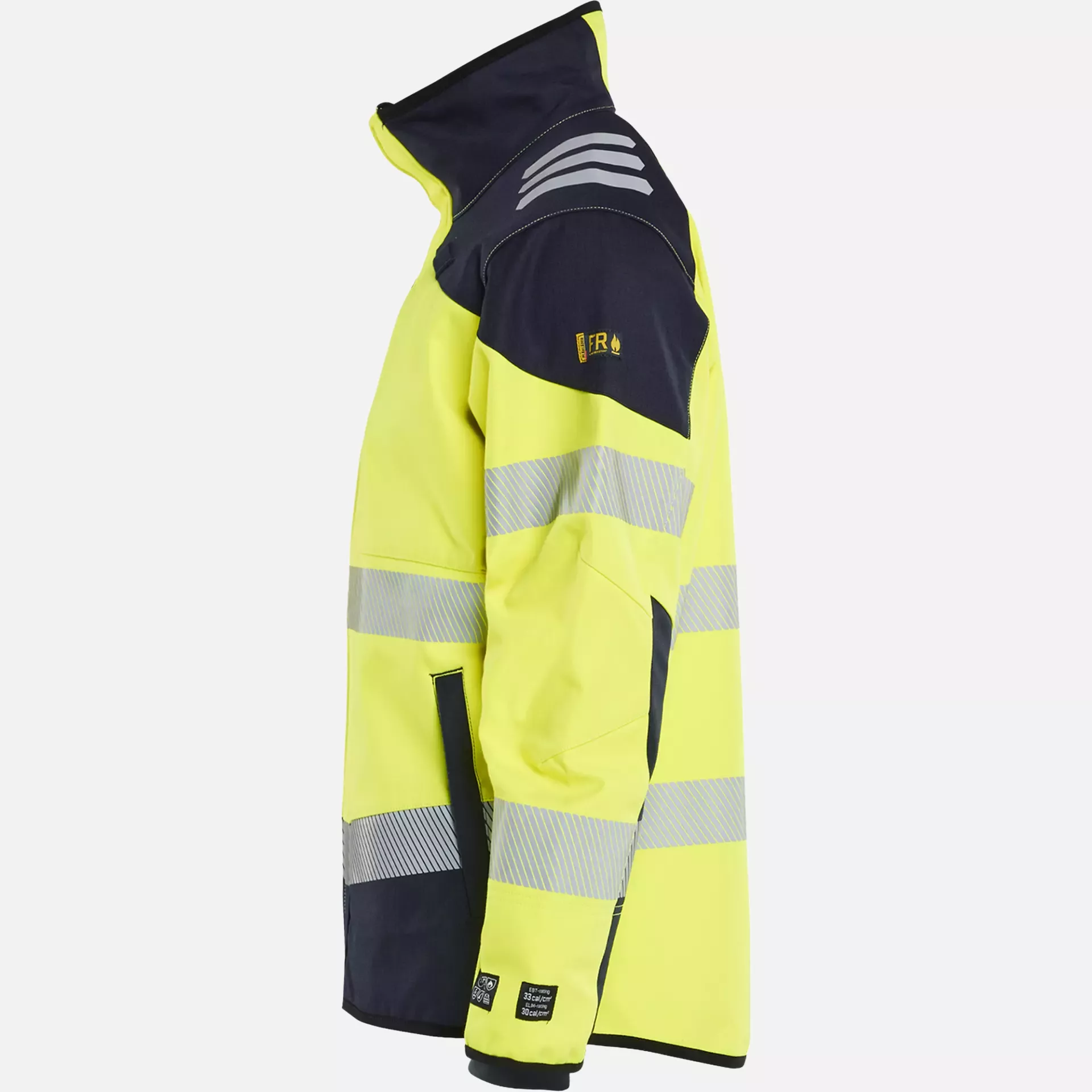 Blaklader 494815603389, Multi-Norm Softshell Jacket, Yellow/Navy, image 3