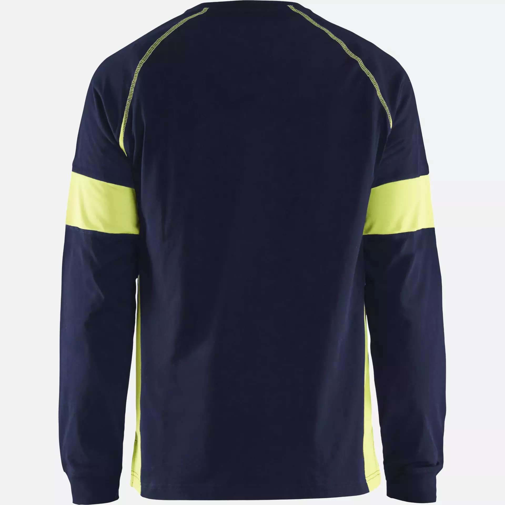 Blaklader 352010308833, Long Sleeve Shirt, Navy Blue/Yellow, image 4